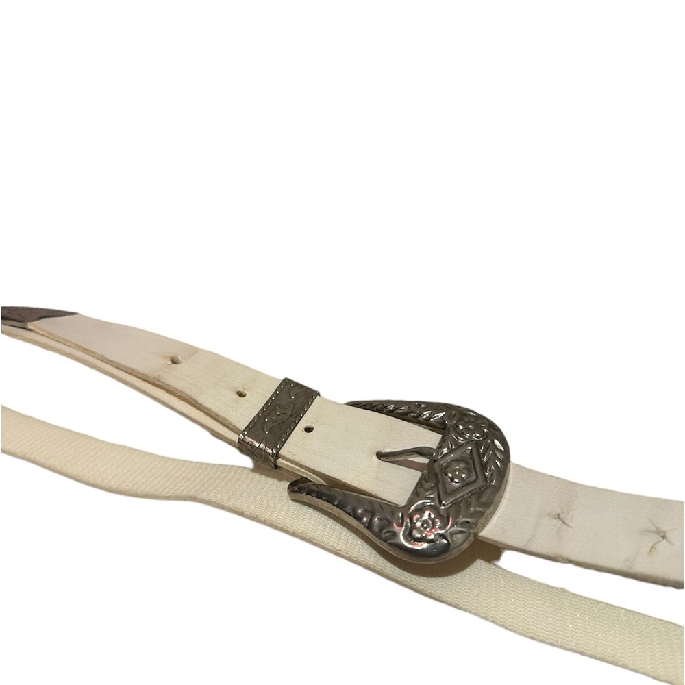White Buckle Belt - Picture 2 of 2